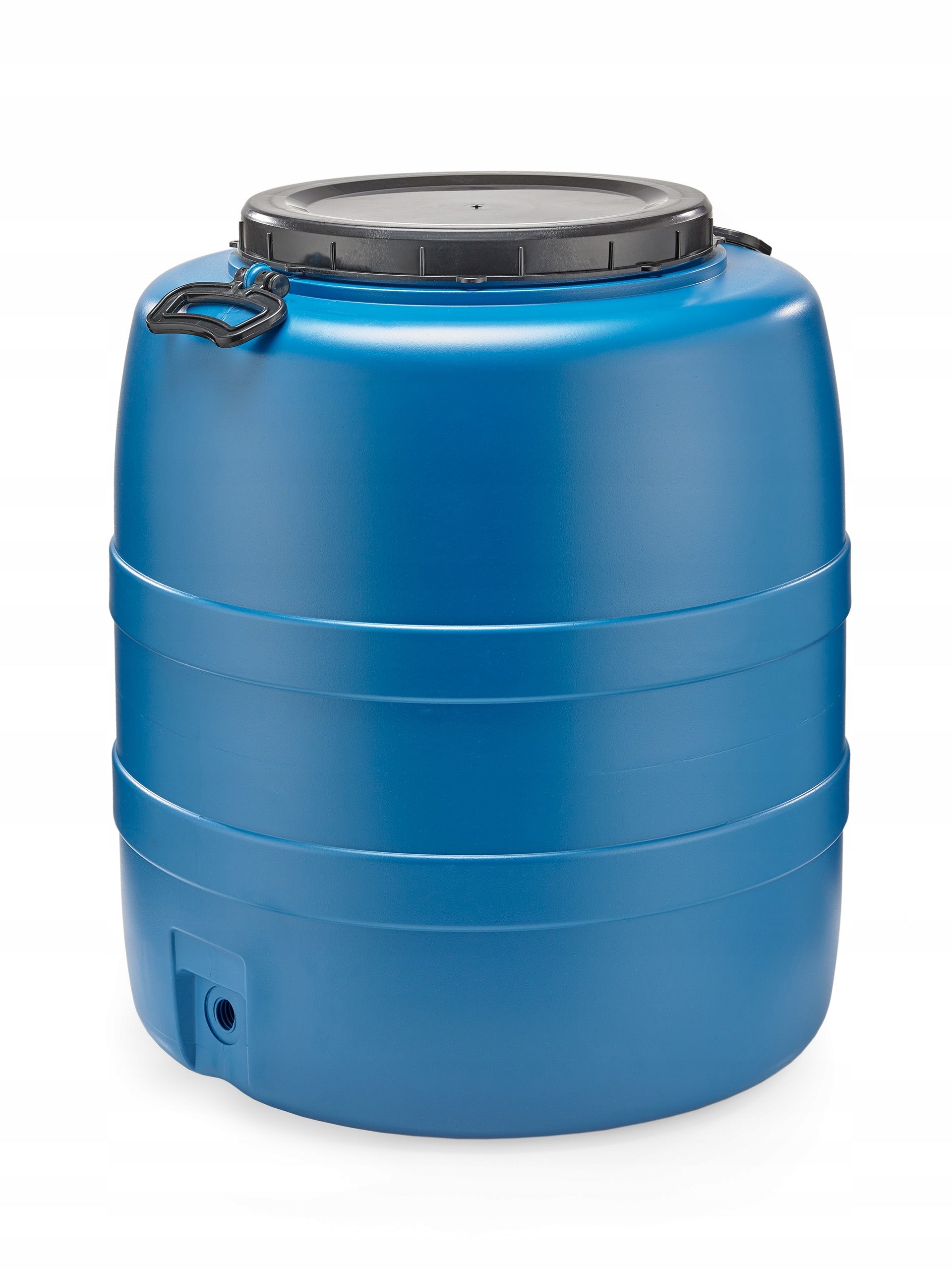F&R PLASTIC BARREL 90L FOR WATER PICKLING WITH HANDLES AND TAP BLUE Capacity 90 l