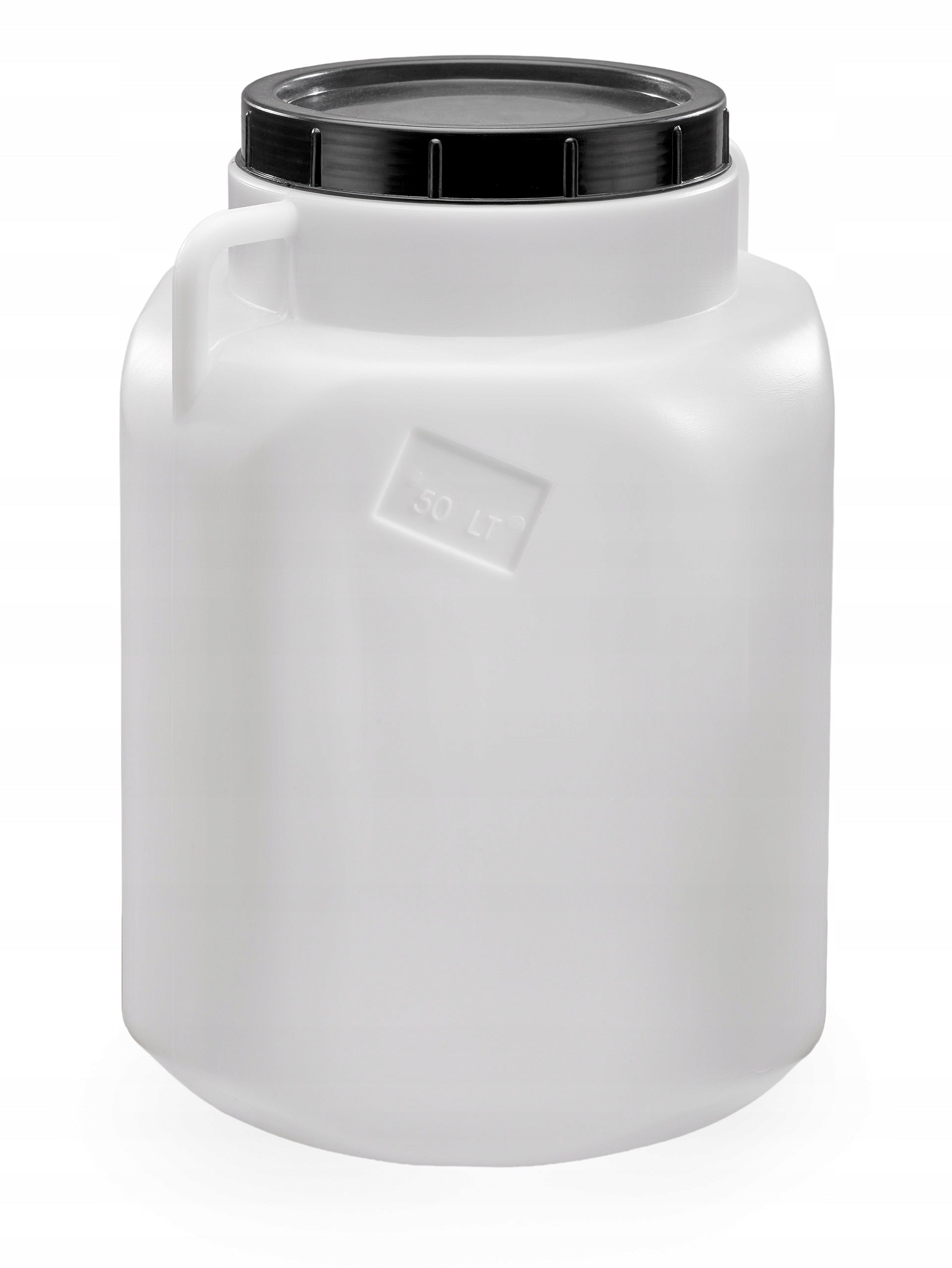 F&R SQUARE BARREL, SCREW-ON WITH HANDLES 50l - WHITE