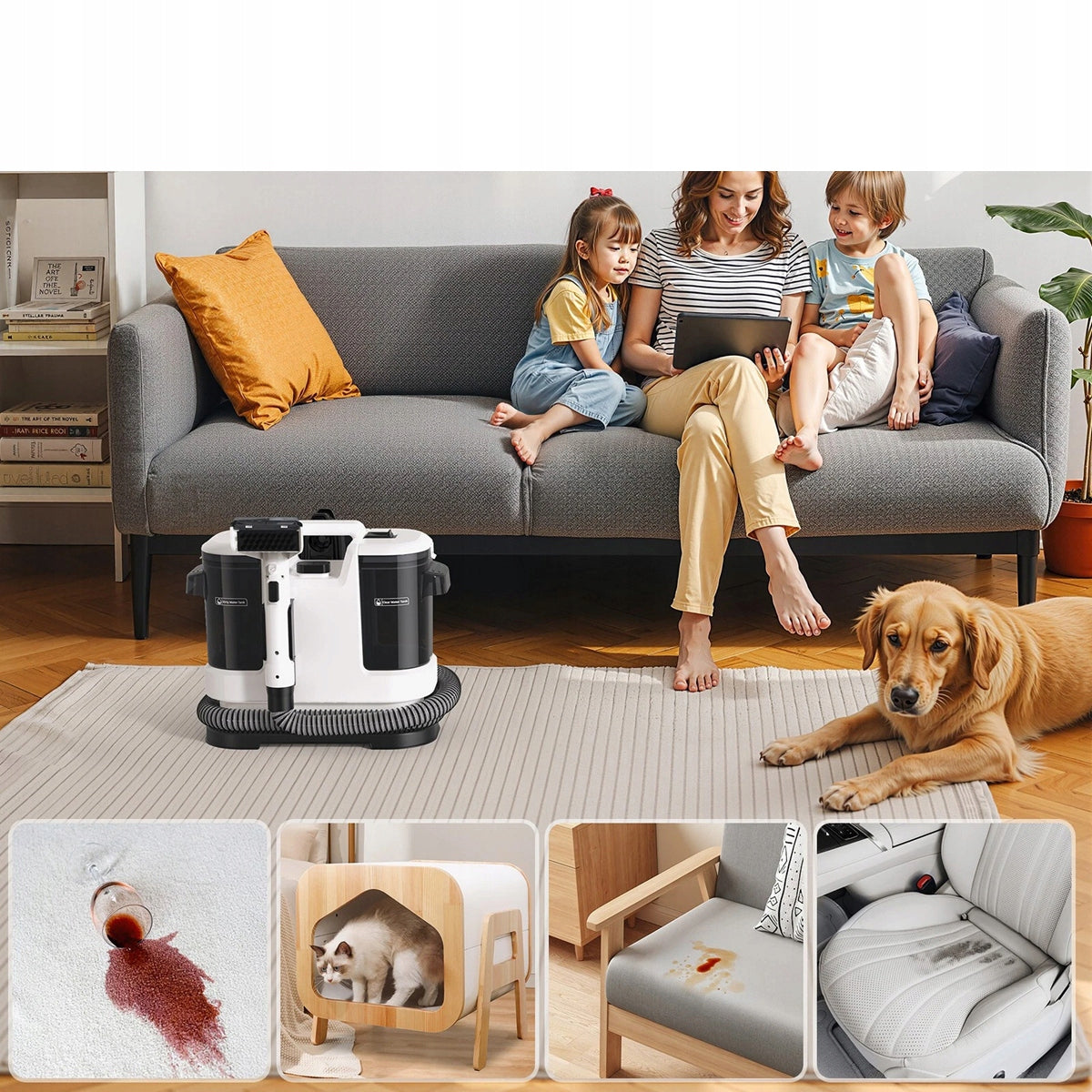 FABRIC CLEANING MACHINE CARPET CLEANING MACHINE FOR HOME SOFA Clean water tank capacity 1.8 l