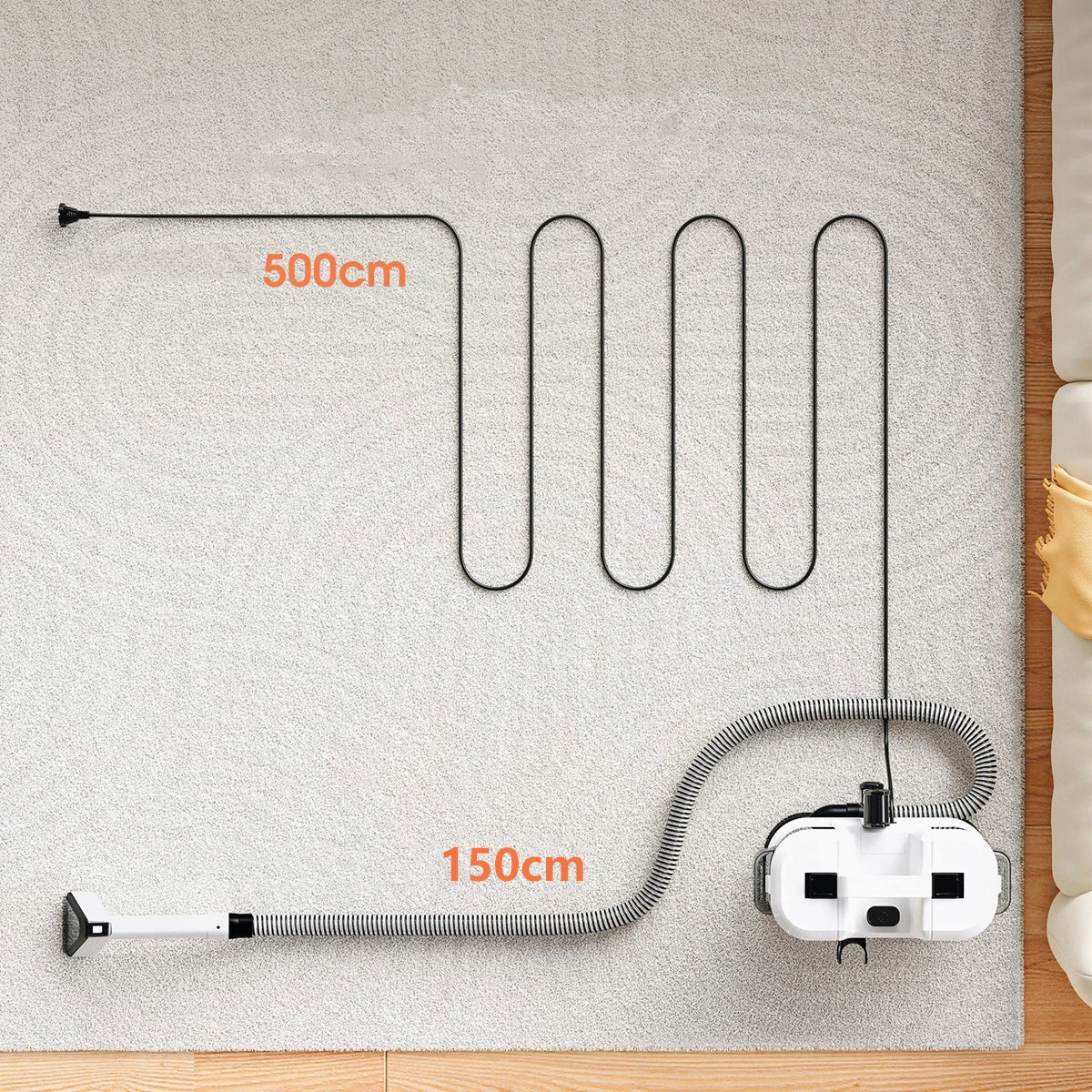 FABRIC CLEANING MACHINE CARPET CLEANING MACHINE FOR HOME SOFA Dirty water tank capacity 0.8 l