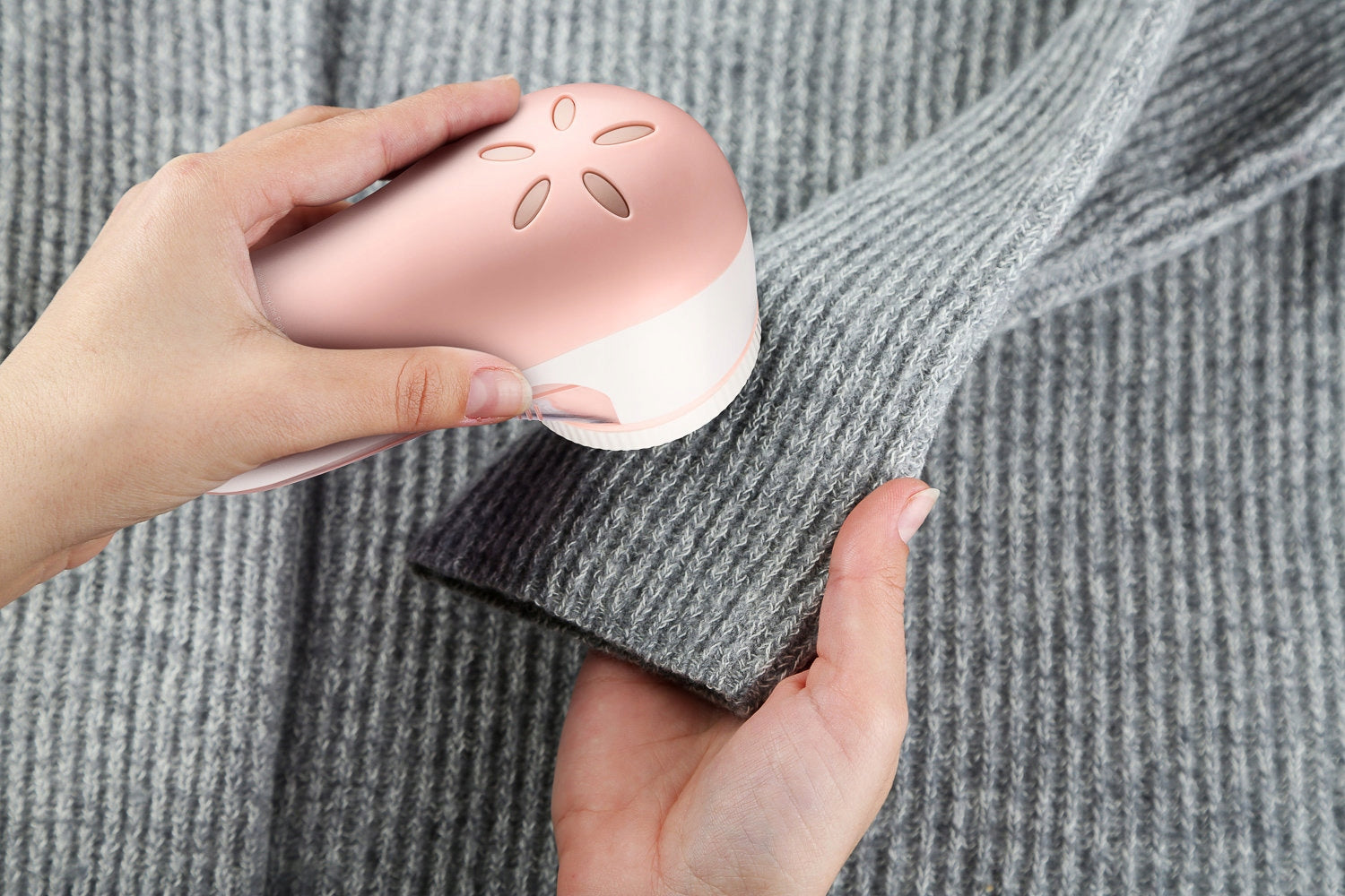 FABRIC SWEATER SHAVER Wireless Pink USB 8W 2 x BLADES Manufacturer code TE-92