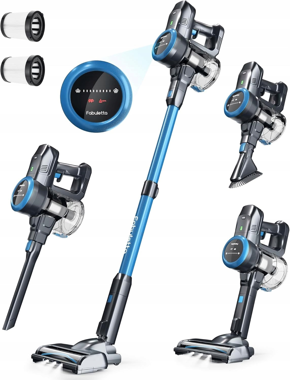 FABULETTA 6-in-1 Cordless Vacuum Cleaner, 50 Min Operation, LED, Anti-Tangle Manufacturer code B0D3CXJMGN