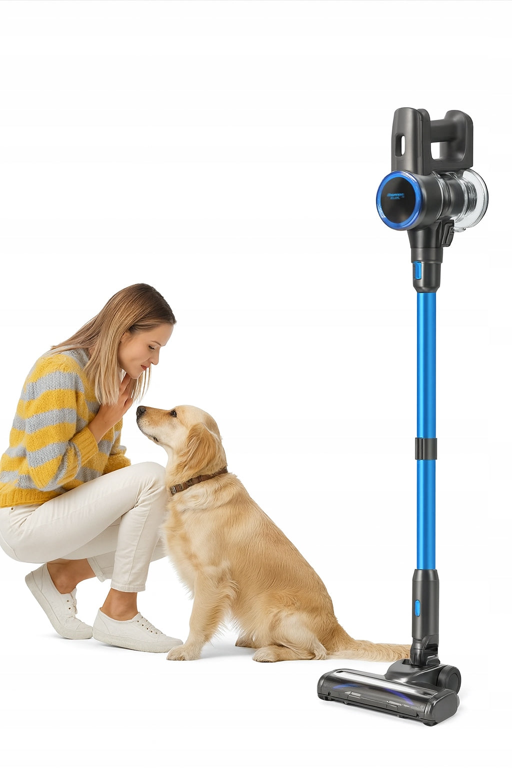 FABULETTA 6-in-1 Cordless Vacuum Cleaner, 50 Min Operation, LED, Anti-Tangle