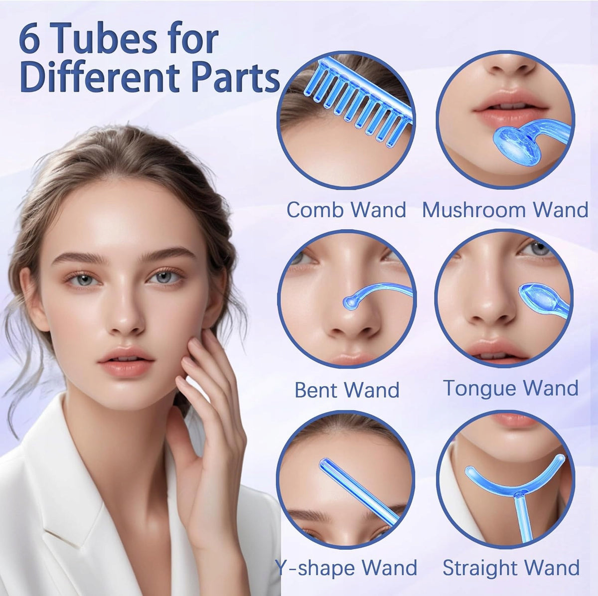 FACE DEVICE HF HIGH FREQUENCY 6 ELECTRODES Packaging status original