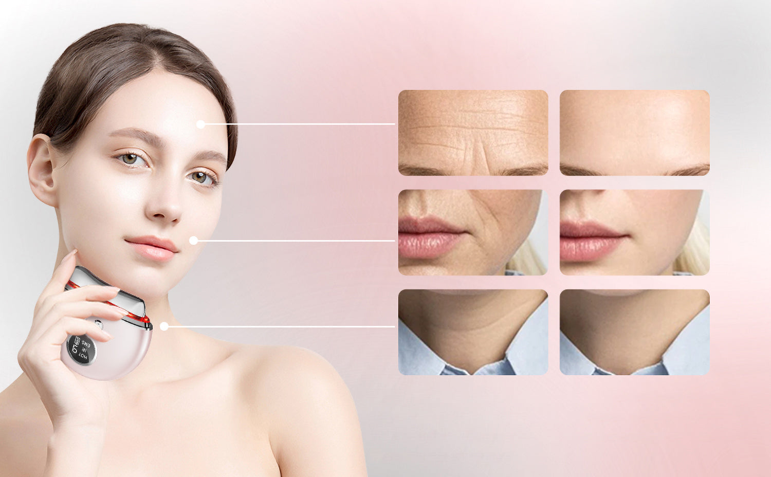 FACE MASSAGER EMS GUA SHA LED THERAPY 4 MODES LIFTING BEAUTIFUL SKIN USB Brand no brand