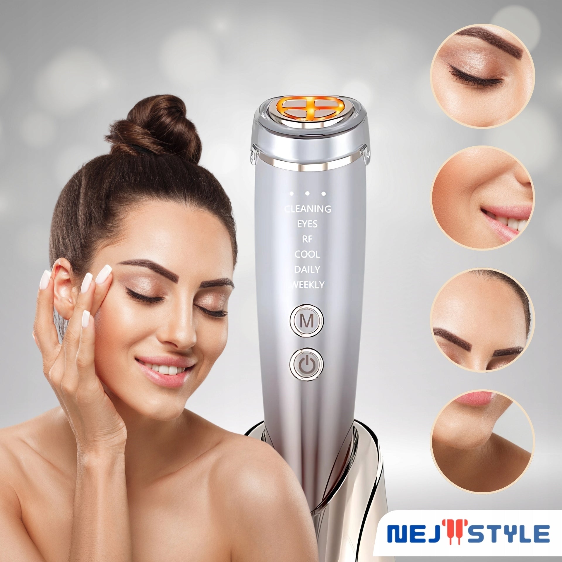 FACE MASSAGER EMS NEEDLELESS MESOTHERAPY 7in1 PHOTOTHERAPY FACE LIFTING Packaging status original