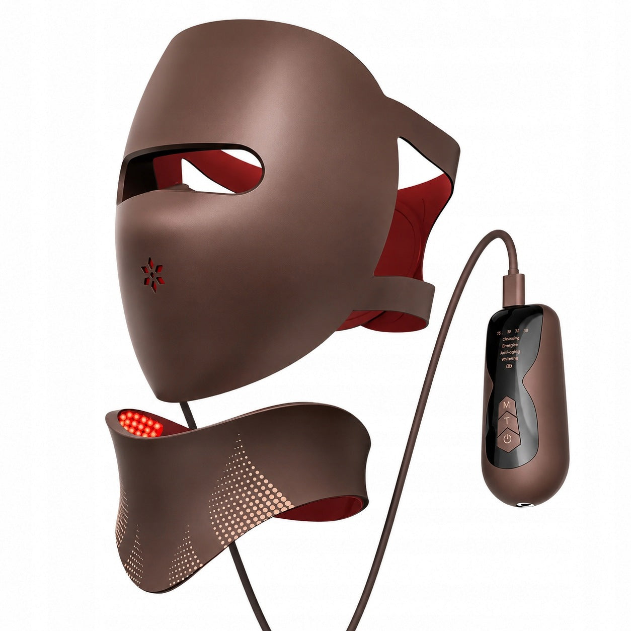 FACE + NECK LED MASK 328 LED NIR 850nm 4 COLORS + REMOTE CONTROL