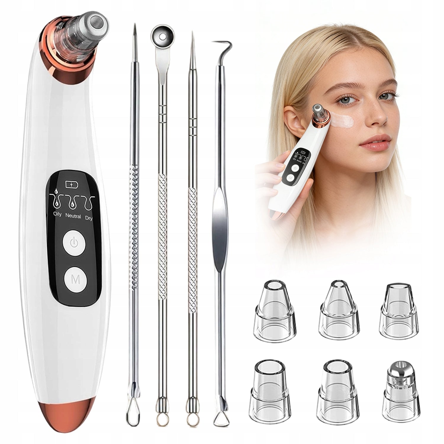 FACIAL CLEANSING DEVICE BLACKHEAD REMOVAL