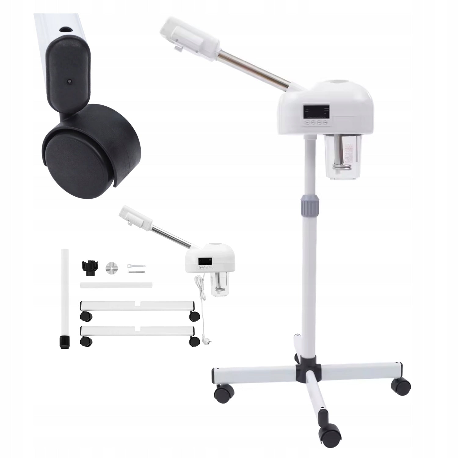 FACIAL DEVICE NANO-ION OZONE SCREEN LCD PROFESSIONAL SPA STEAMER