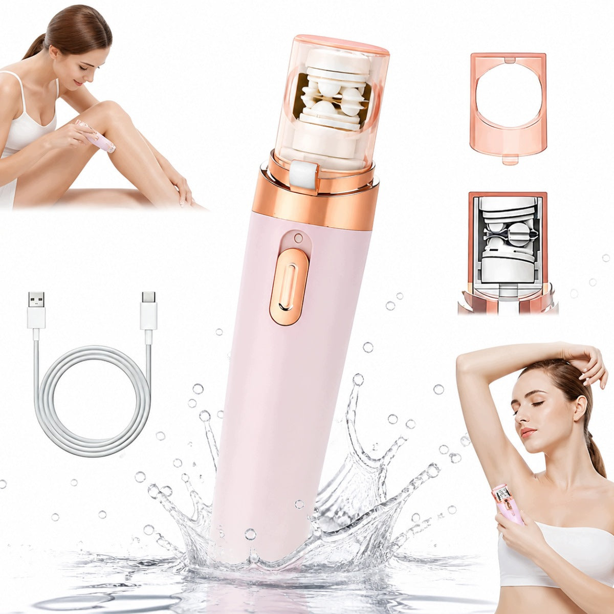 FACIAL HAIR REMOVAL EPILATOR ANTIBACTERIAL CORDLESS EPISCLE