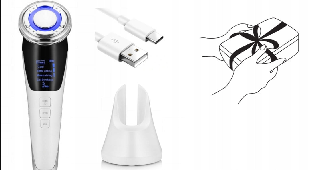 FACIAL MASSAGER EMS ULTRASOUND PHOTON CRYOTHERAPY MESOTHERAPY