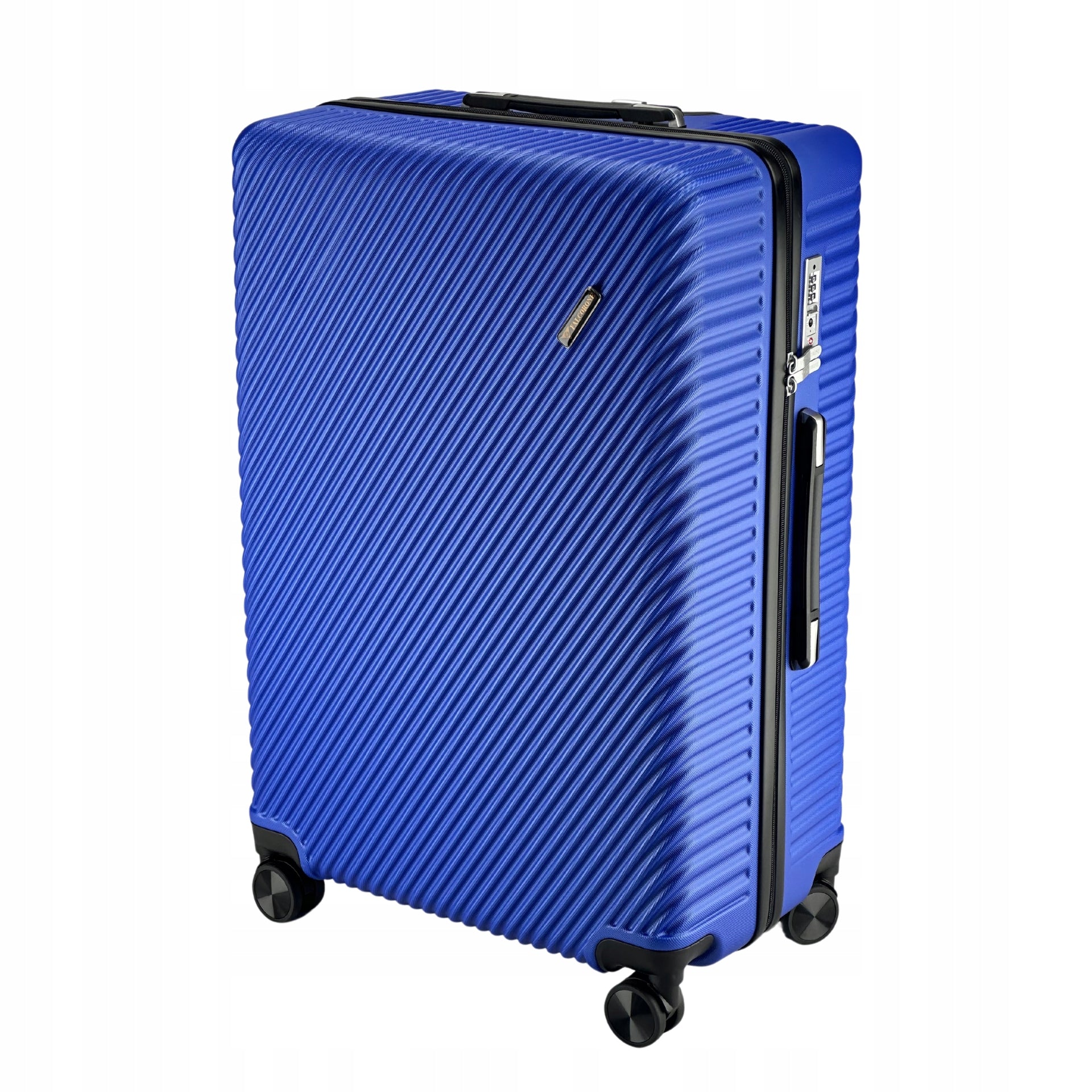 FALCORONE Large POLYCARBONATE suitcase with TSA protection Depth (shorter edge) 30 cm