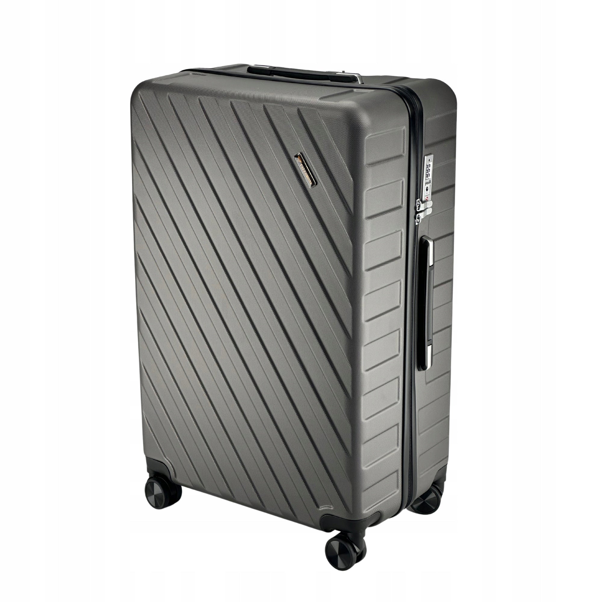 FALCORONE medium POLYCARBONATE suitcase with TSA protection Height 66 cm