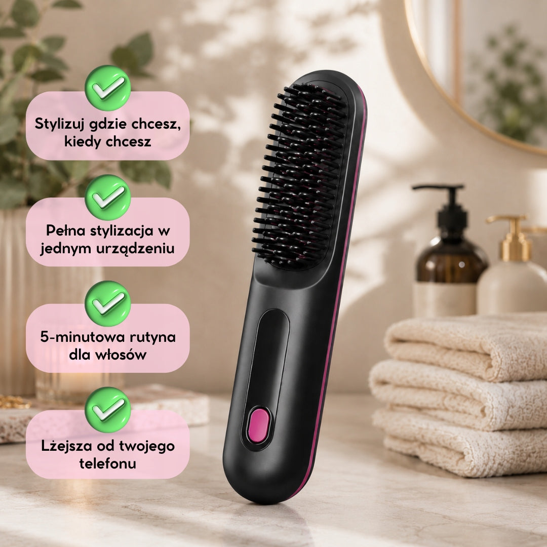 FALENA Mobile - Portable Brush-Straightener 2in1 Packaging status original