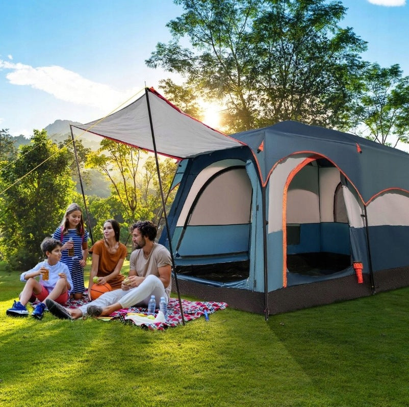 FAMILY TOURIST TENT 6 PEOPLE TWO-CHAMBER VESTIBULE Manufacturer code NP11366BL