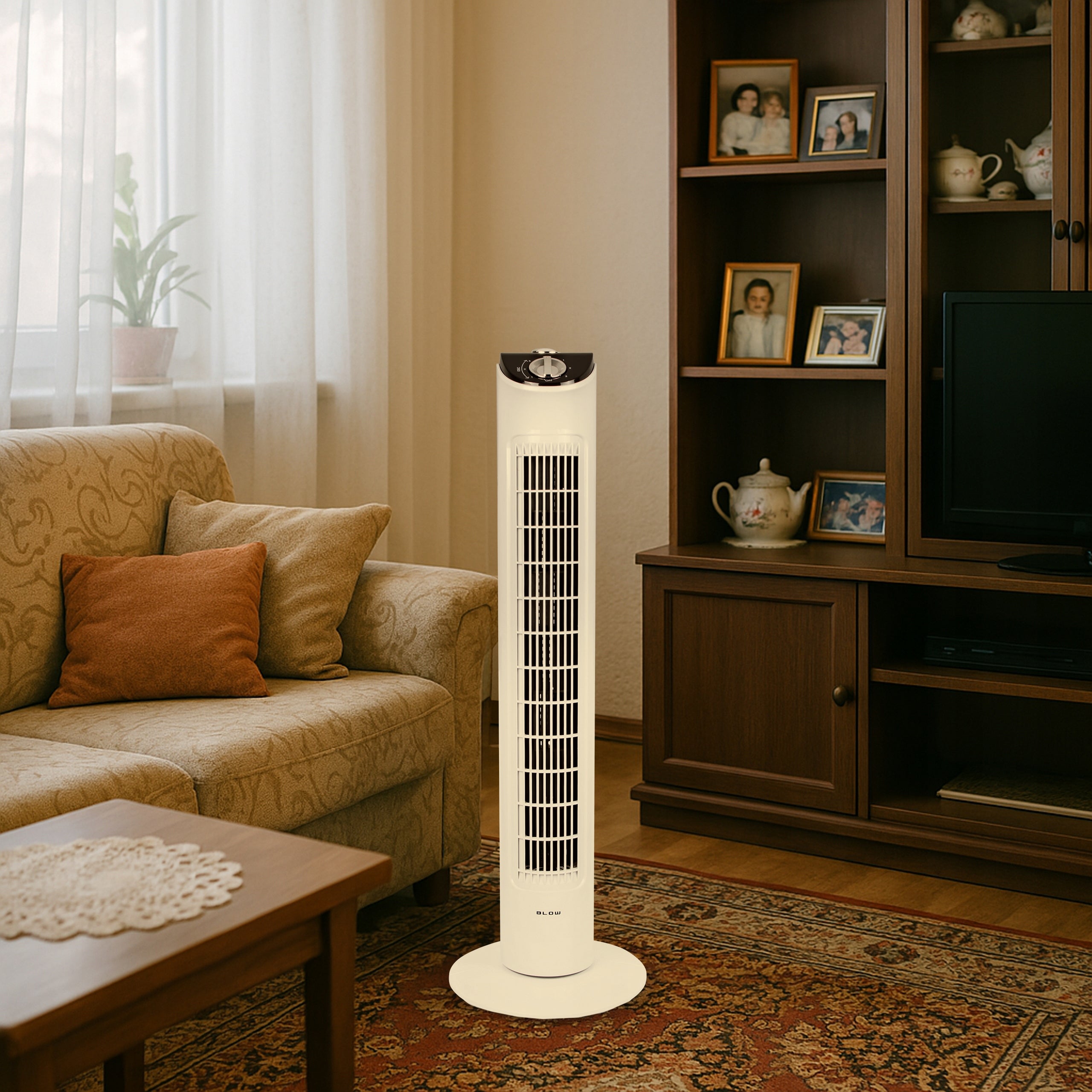 FAN COLUMN FAN FLOOR ADJUSTABLE TIMER 3 MODES OSCILLATION Manufacturer code 44-073#