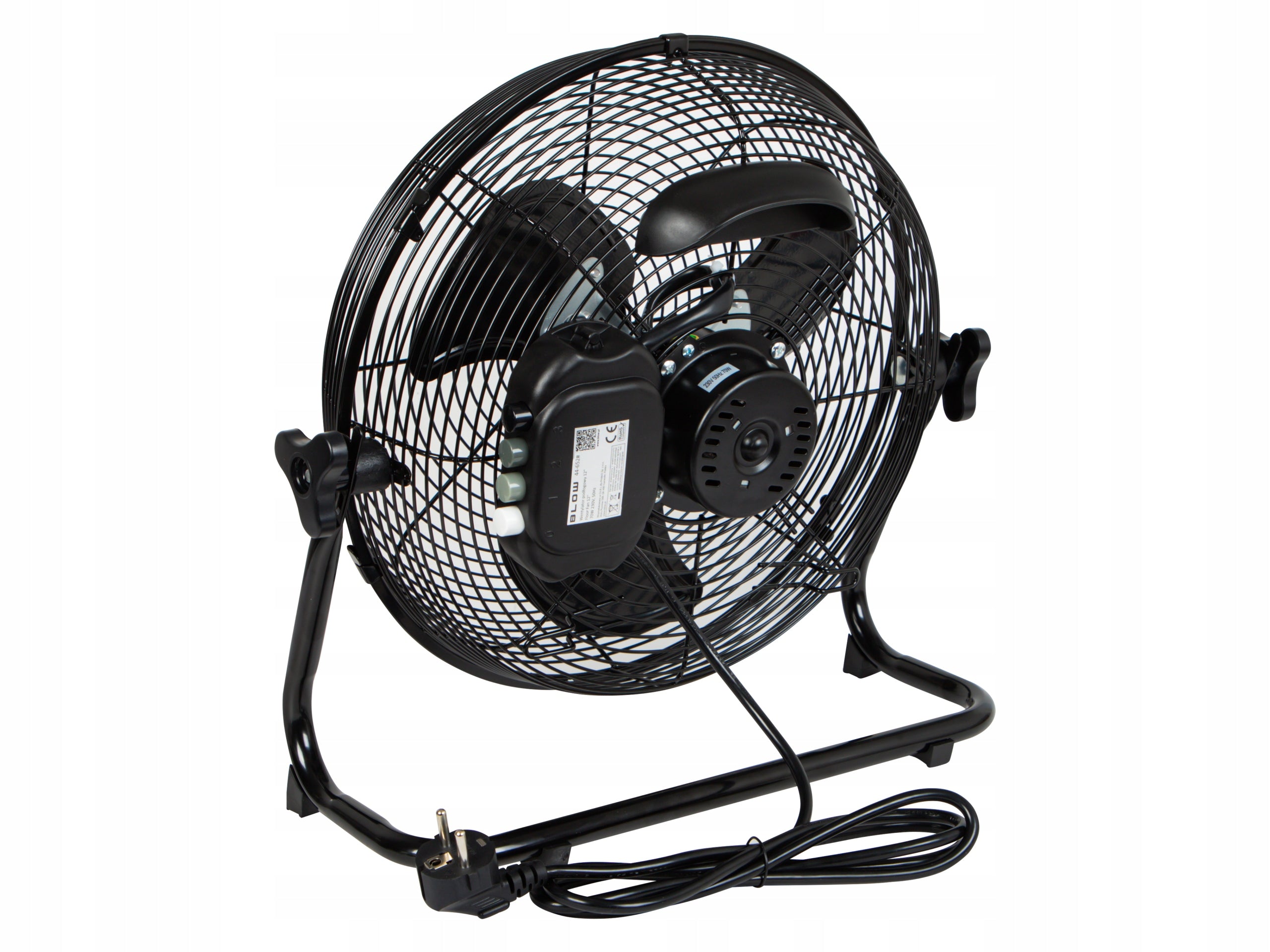 FAN FLOOR CIRCULATOR POWERFUL QUIET 70W 3 MODES BLACK 30CM Brand Blow
