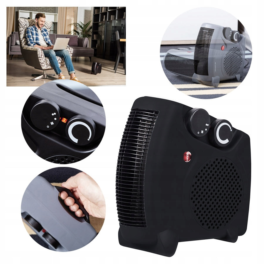 FAN HEATER APRON 2000W RADIATOR COLD AIR THERMOSTAT HL8C ELDOM