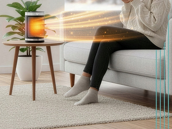 FAN HEATER CERAMIC ELECTRIC HEATER 1500W SERENELIFE Packaging status original