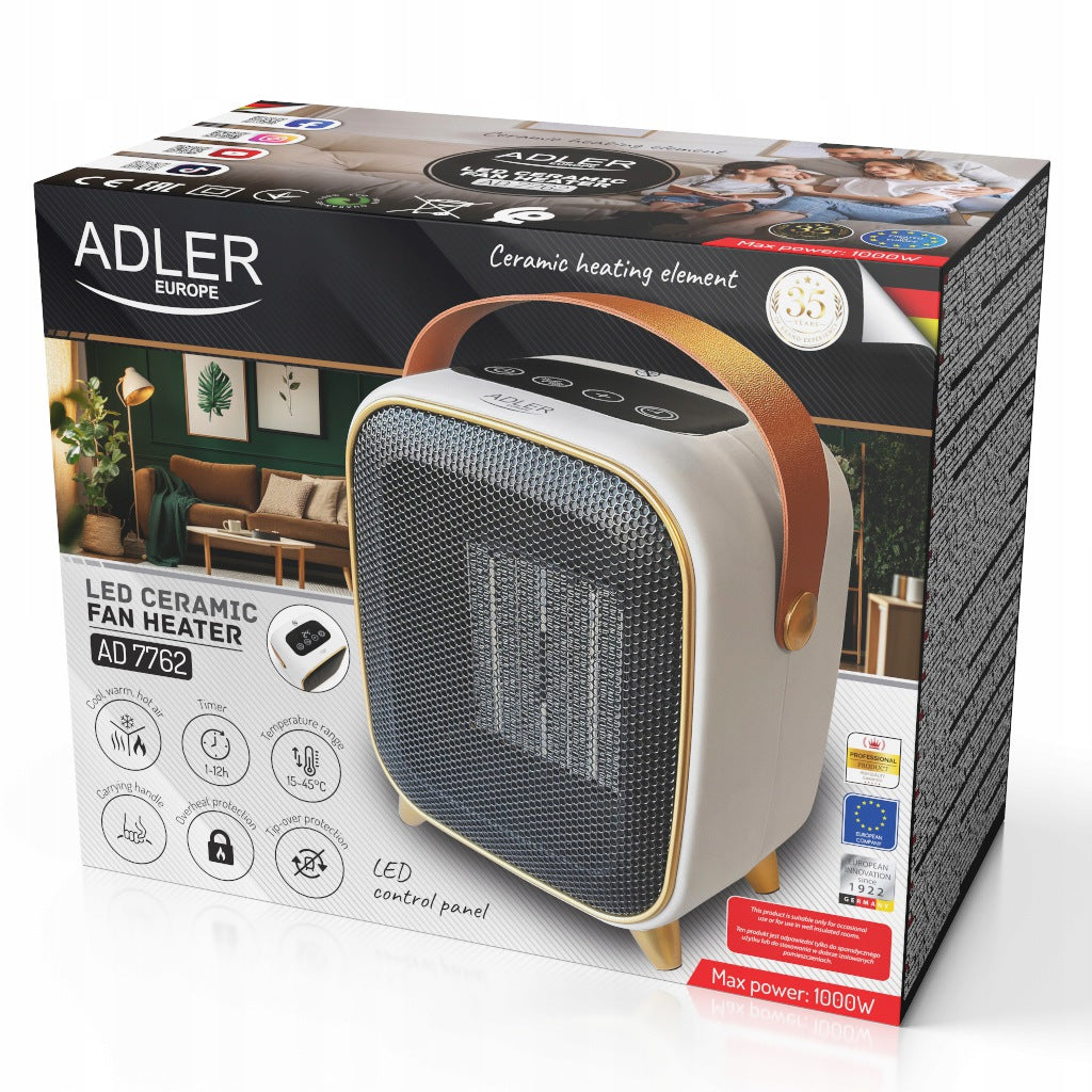 FAN HEATER ELECTRIC CERAMIC HEATER 2000W LCD THERMOSTAT Packaging status original