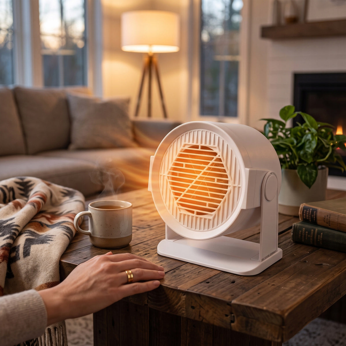 FAN HEATER ELECTRIC DESK HEATER 400W QUIET FARELKA Manufacturer code 965412578121