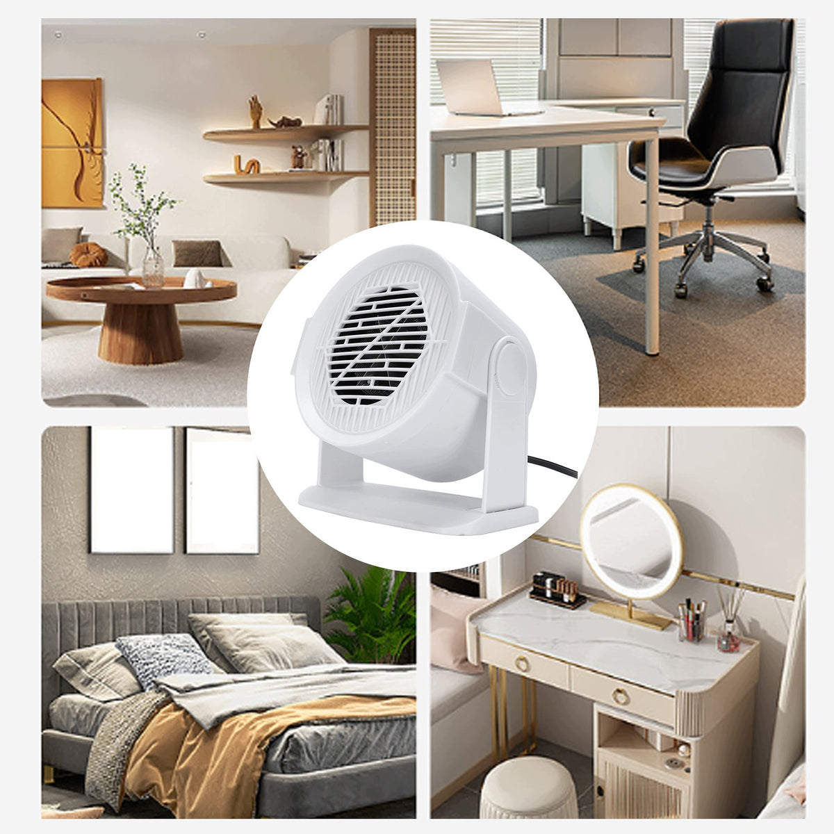 FAN HEATER ELECTRIC DESK HEATER 400W QUIET FARELKA Packaging status original
