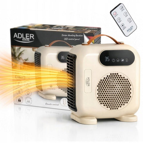 FAN HEATER ELECTRIC HEATER 2000W LED REMOTE CONTROL COLD AIR SUPPLY