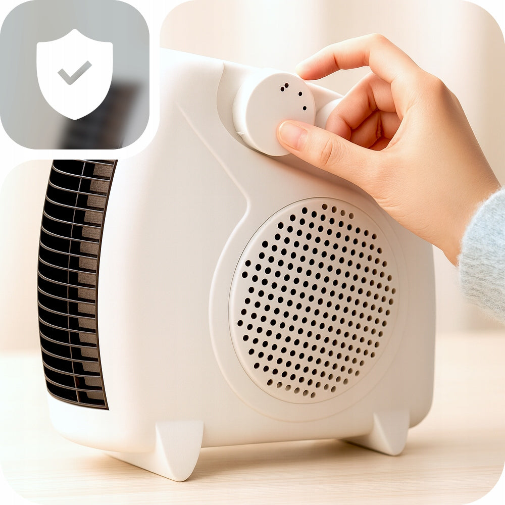 FAN HEATER ELECTRIC HEATER 600W APRON HEATER THERMOSTAT Manufacturer code GRZEJNIK ELEKTRYCZNY FARELKA 600W KANZA