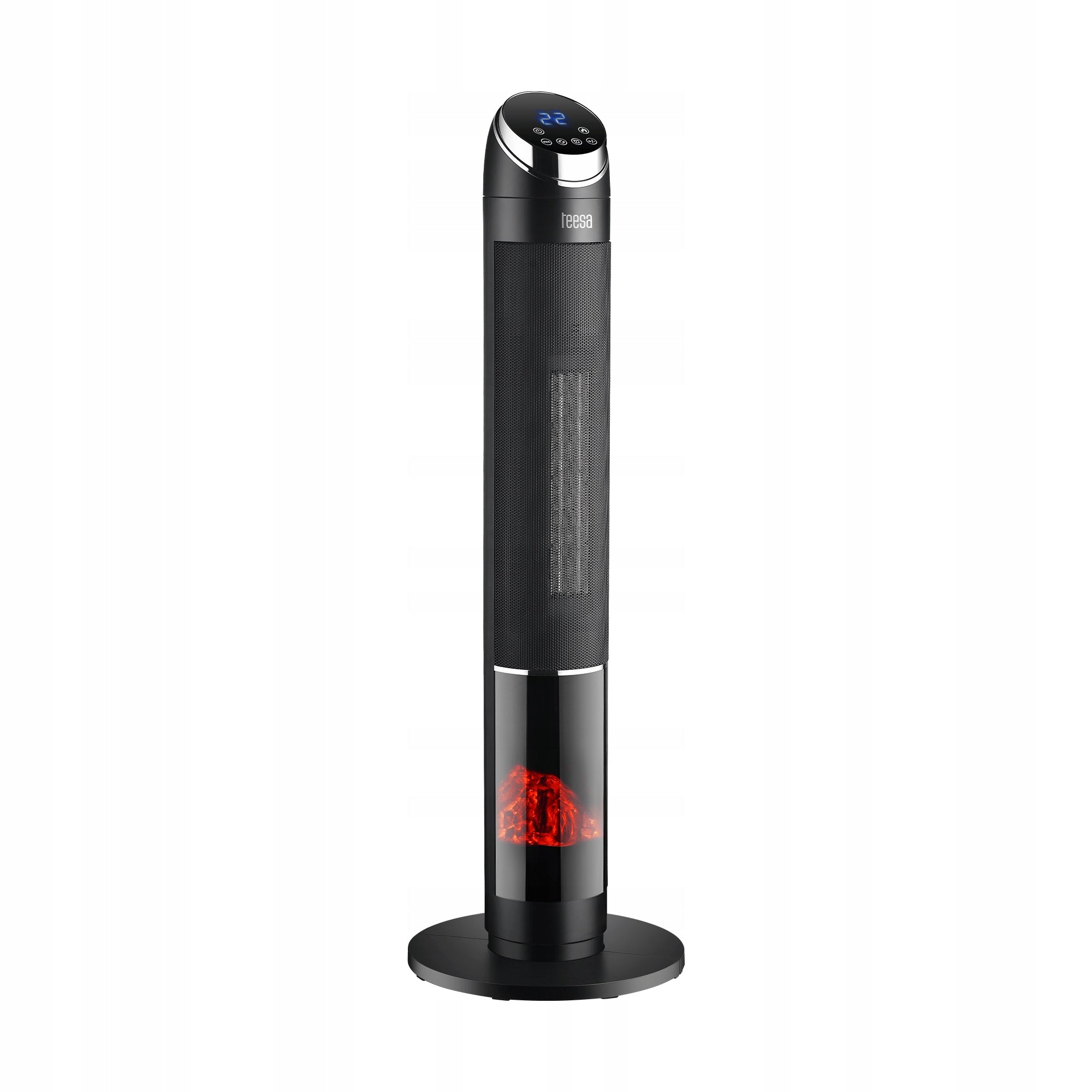 FAN HEATER ELECTRIC HEATER WITH FIREPLACE 2000W BLACK EAN (GTIN) 5901890076180