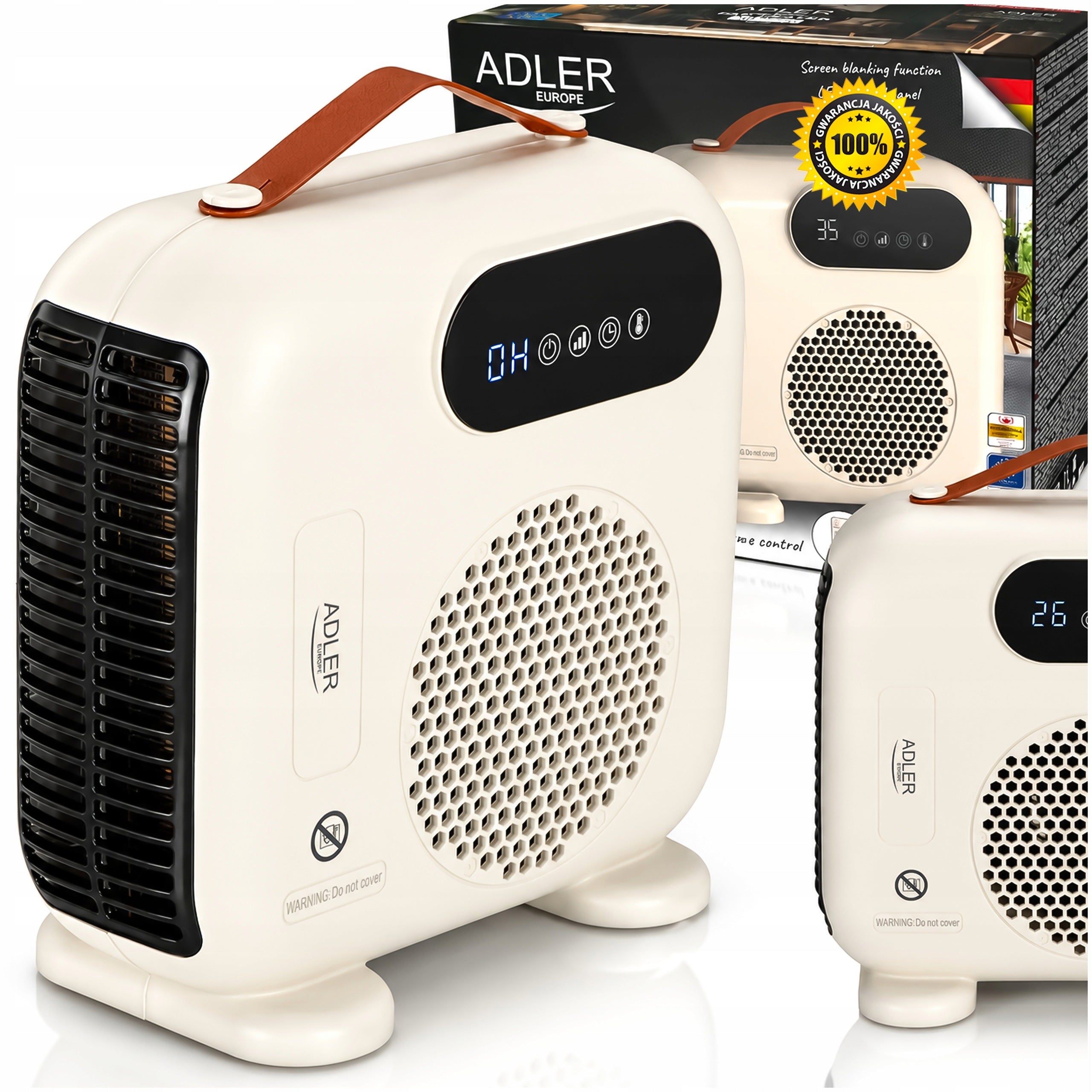 FAN HEATER WITH THERMOSTAT FARELKA REMOTE CONTROL ELECTRIC HEATER 2000W LCD