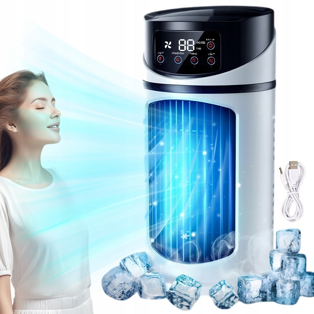 FAN MINI AIR CONDITIONER COOLING DESK FAN 6 SPEEDS 300 ML