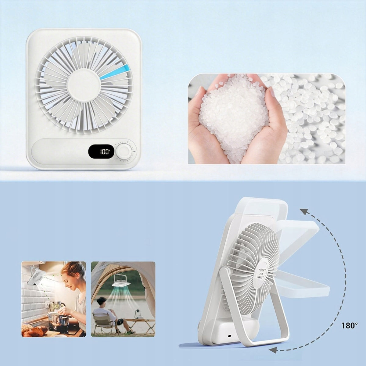 FAN MINI FAN HANDHELD TRAVEL BEACH PORTABLE USB Number of speed modes other