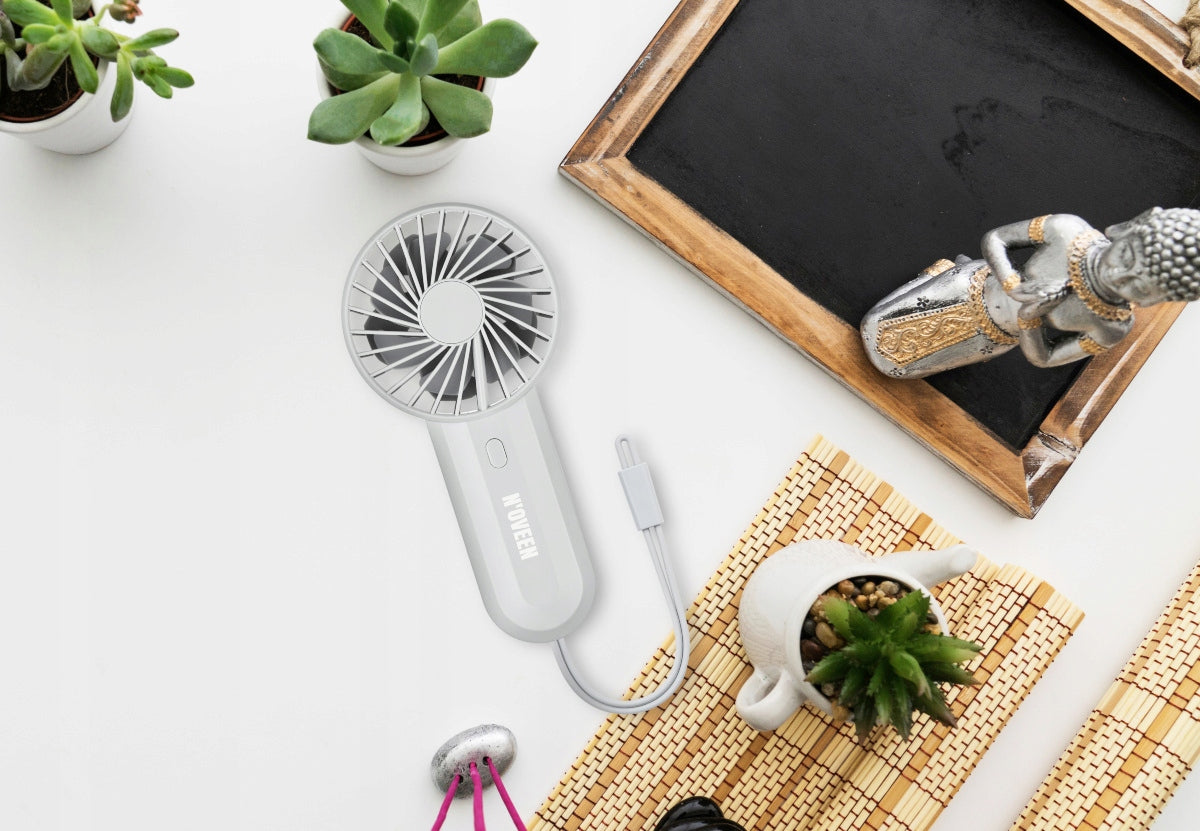 FAN MINI FAN PORTABLE HANDHELD FAN BATTERY NOVEEN F220 Packaging status original