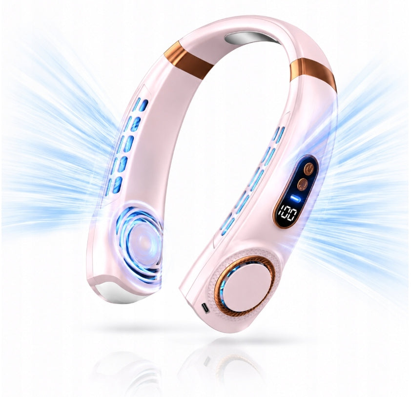 FAN NECK USB-C PORTABLE 5 MODES LCD