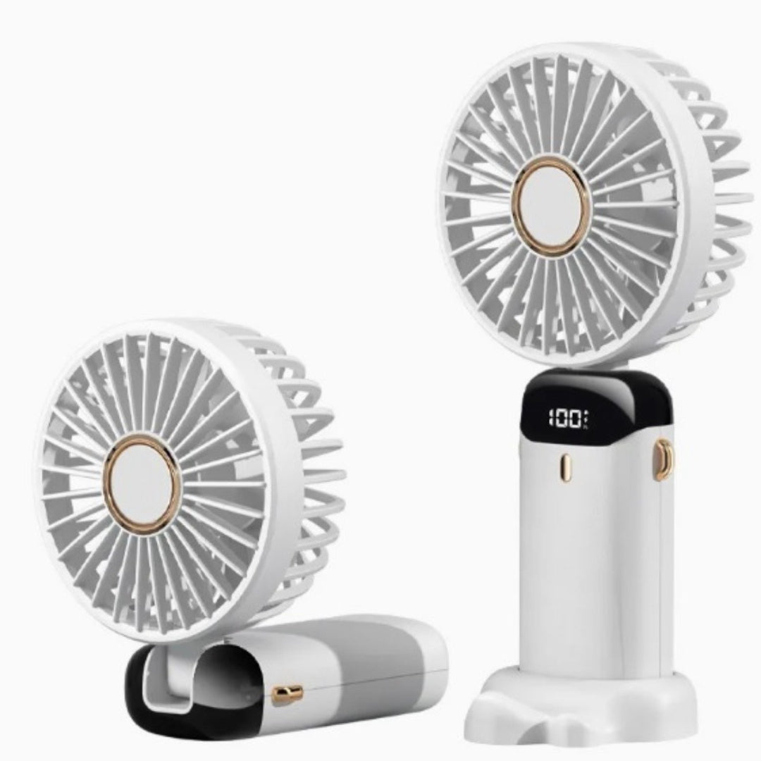 FAN PORTABLE FAN BATTERY 5 MODES LCD USB-C DESKTOP QUIET