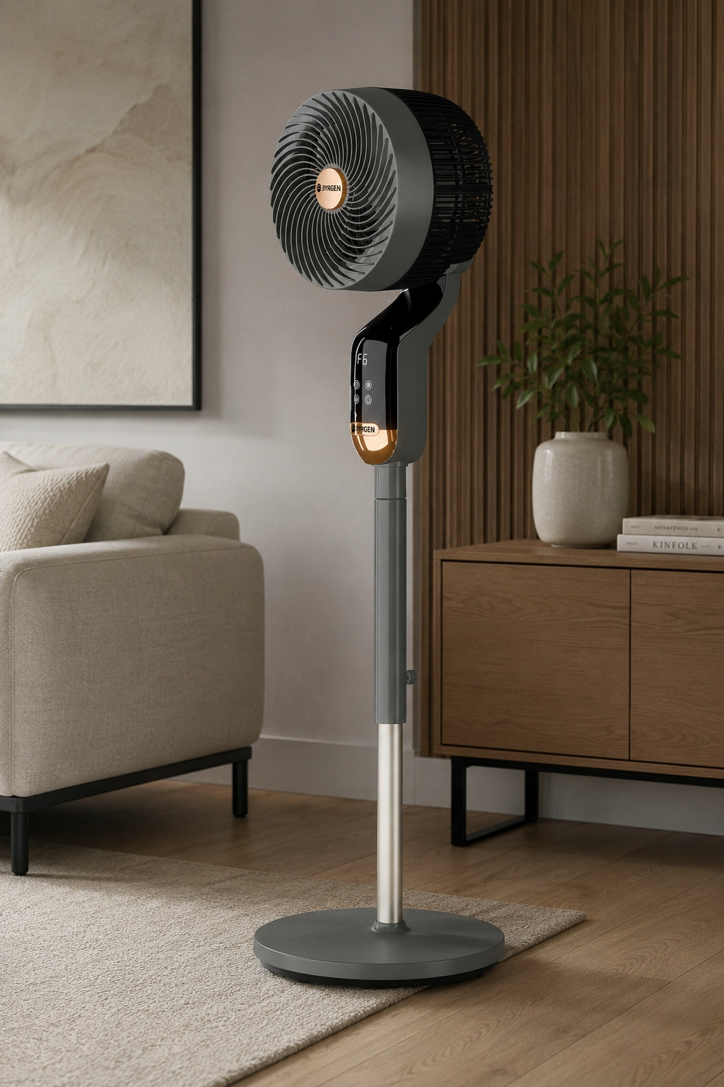 FAN STANDING FAN OSCILLATION 3D 8 LEVELS AROMATHERAPY REMOTE CONTROL LED Fan type floor