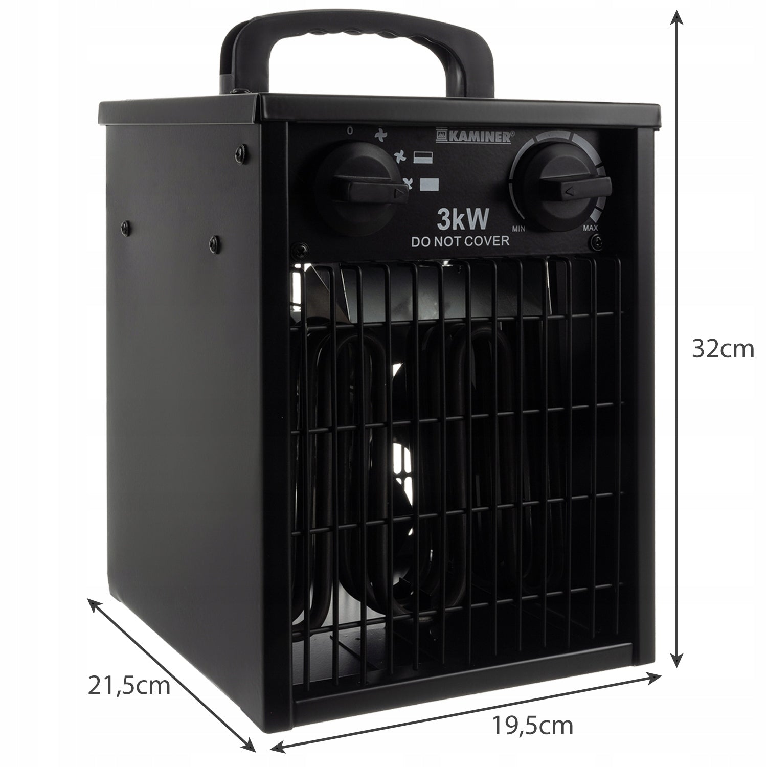 FARELKA ELECTRIC HEATER FAN HEATER THERMOSTAT 3kW 3000W Manufacturer code cicha wydajna farelka ogrzewania 3000 prezent