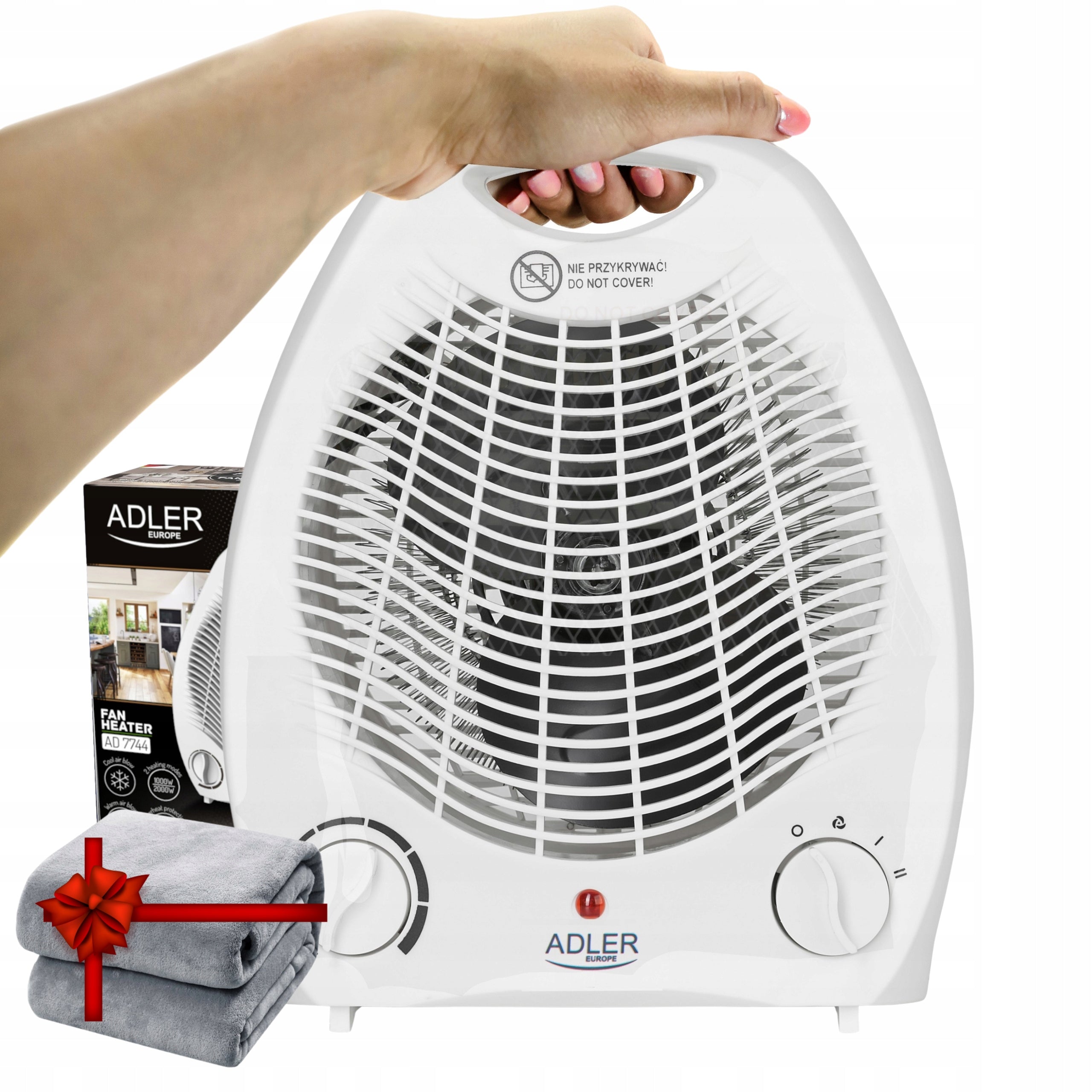 FARELKA FAN HEATER ELECTRIC THERMOSTAT 2000W SMALL STRONG
