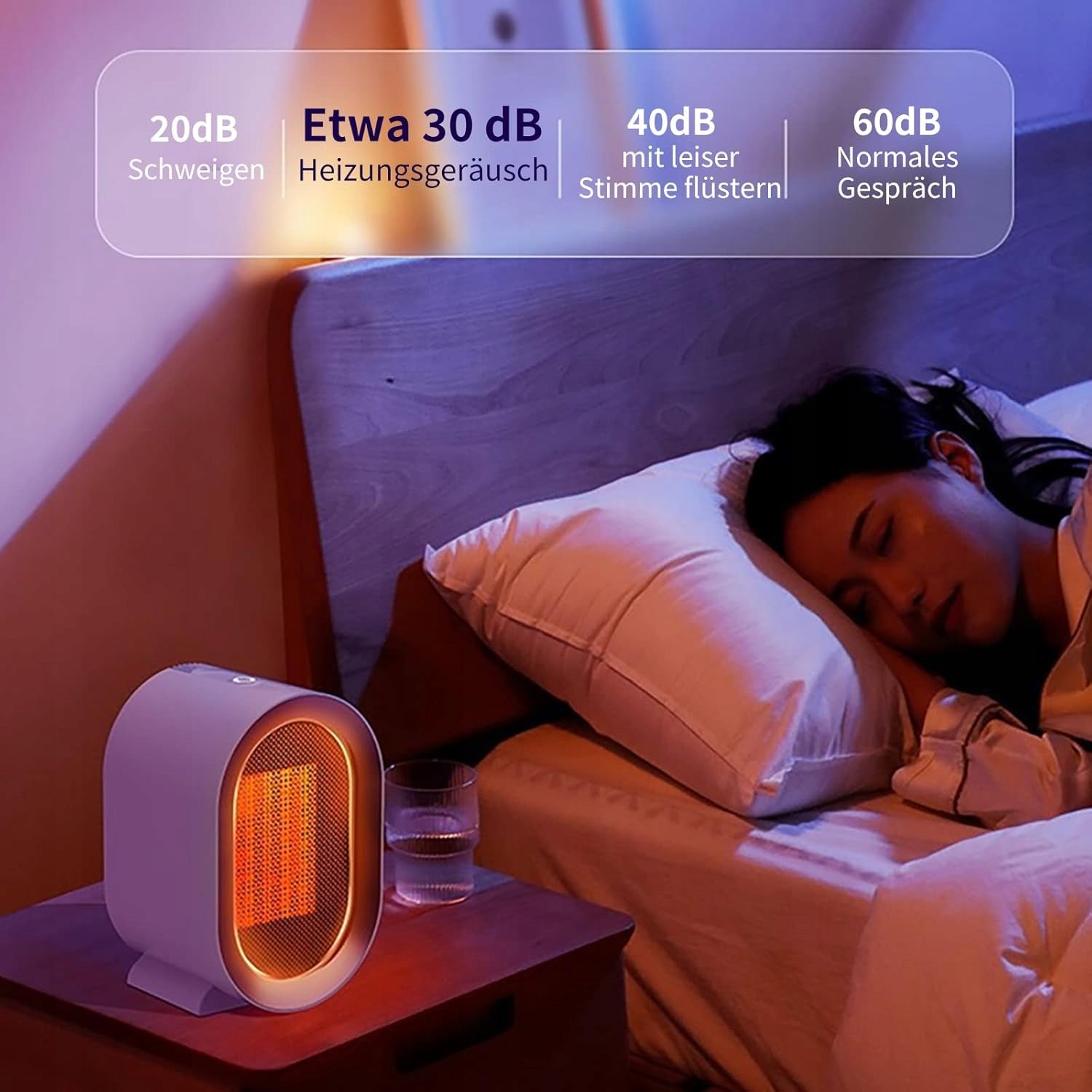 FARELKA THERMAL FAN RADIATOR QUIET MOBILE WHITE 1200W 160x142x225mm Brand Amazon