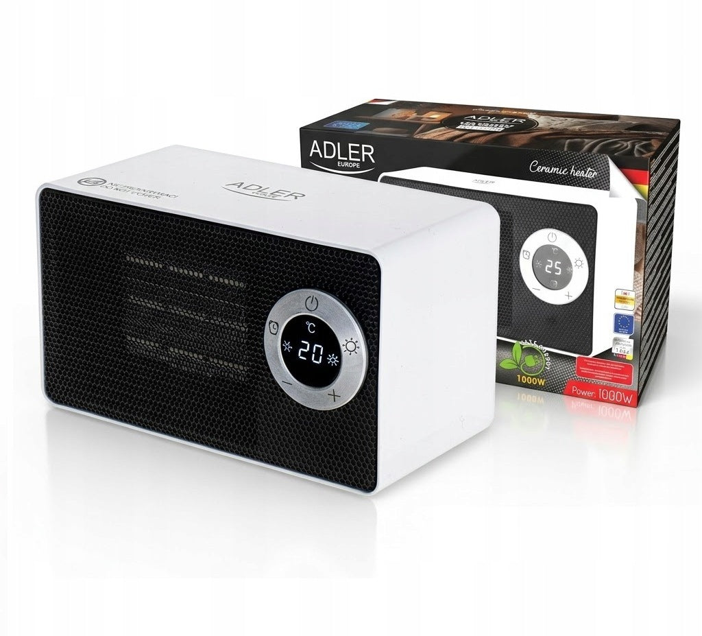 FARLEK FAN HEATER ELECTRIC CERAMIC HEATER PTC LCD ADLER 1000W Packaging status original