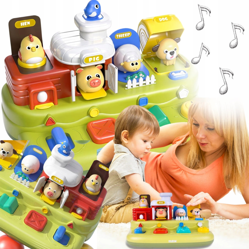 FARM ANIMALS POP-UP EDUCATIONAL TOY INTERACTIVE POP IT