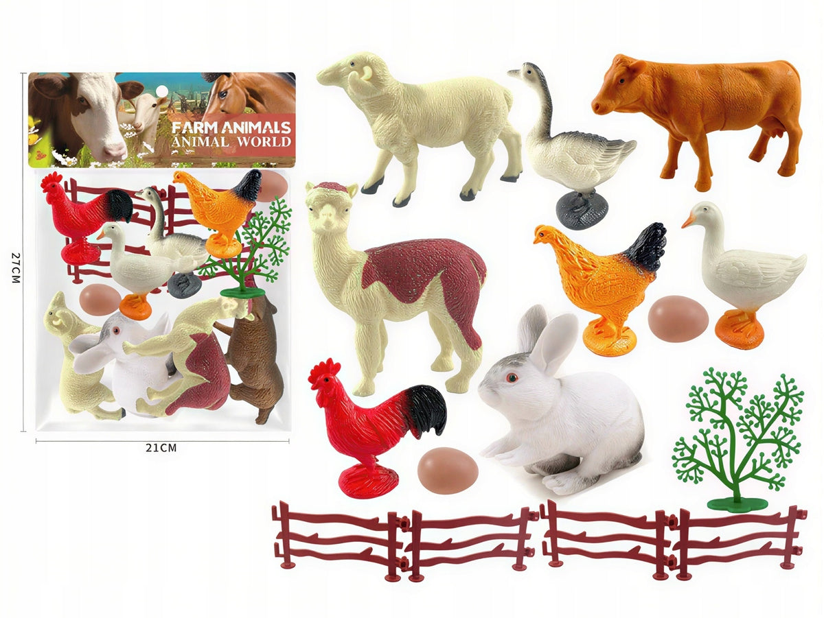 FARM FIGURINES ANIMALS FUDGE BUNNY CHICKEN SET Packaging status original