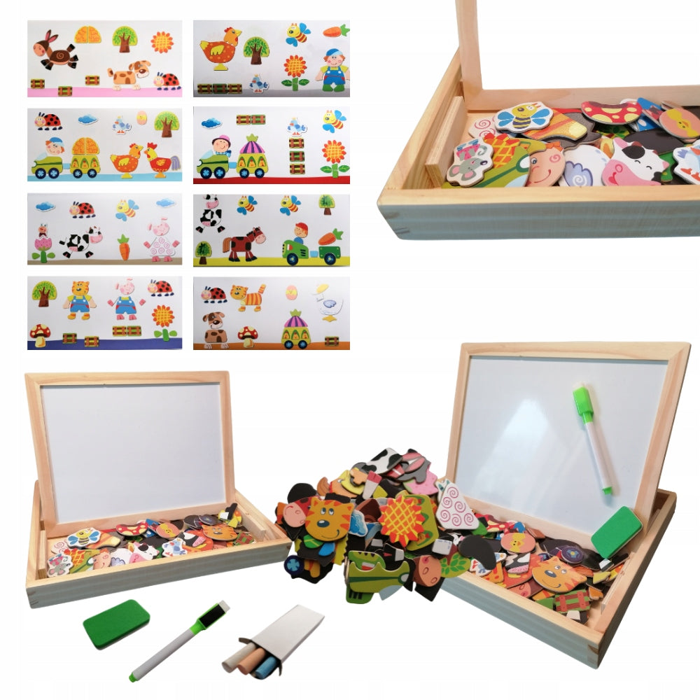 FARM, MAGNETIC BOARD, ECO CLOSED CASE CHALK MAGNETS