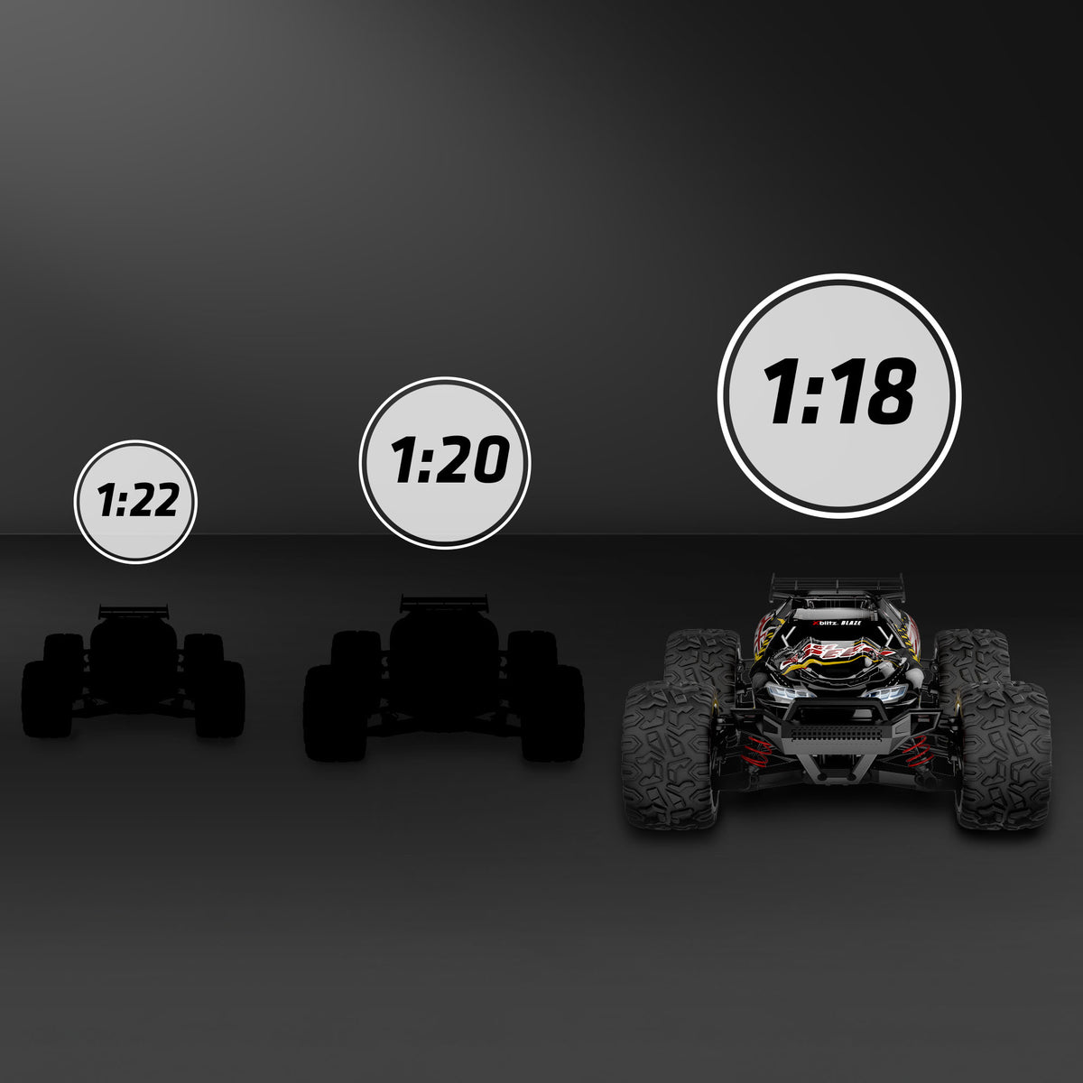 FAST 45km/h LARGE CAR REMOTE CONTROLLED AUTO RC OFF-ROAD Manufacturer code XBL-BAB-RC004