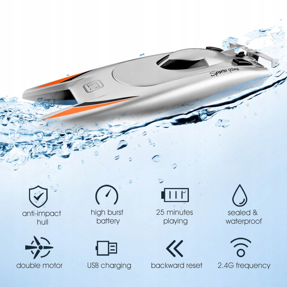 FAST BOAT REMOTE CONTROLLED RC Toy Color yellow