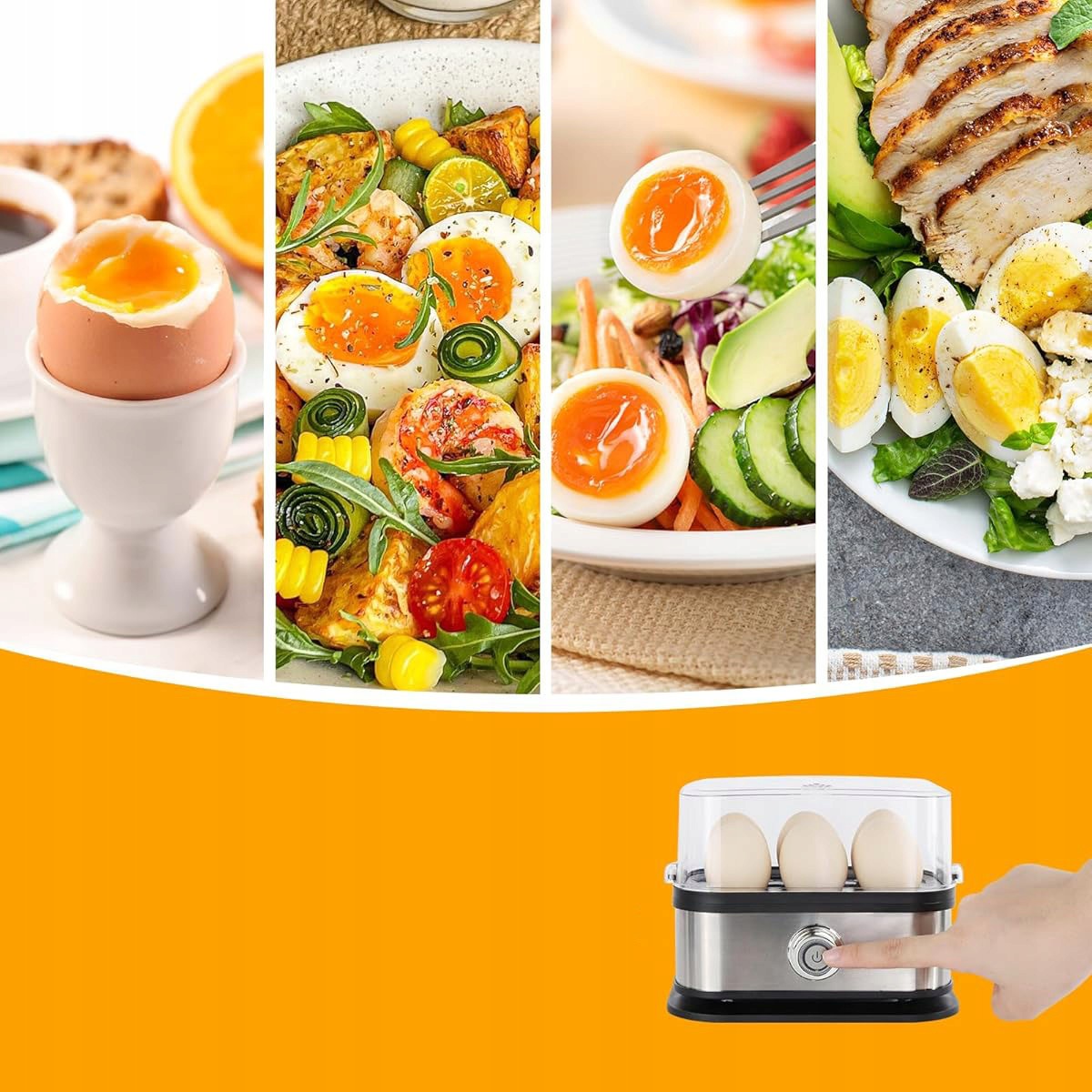 FAST EGG COOKERS, EGG COOKER, EGG COOKER FOR 6 EGGS Packaging status original