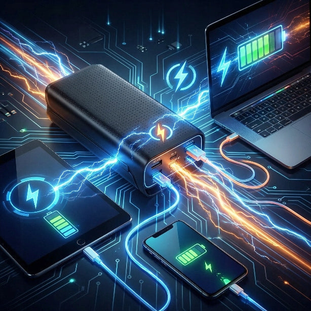 FAST POWER BANK FAST CHARGING 40000mAh POWERBANK PD QC 3.0 Brand FUMO