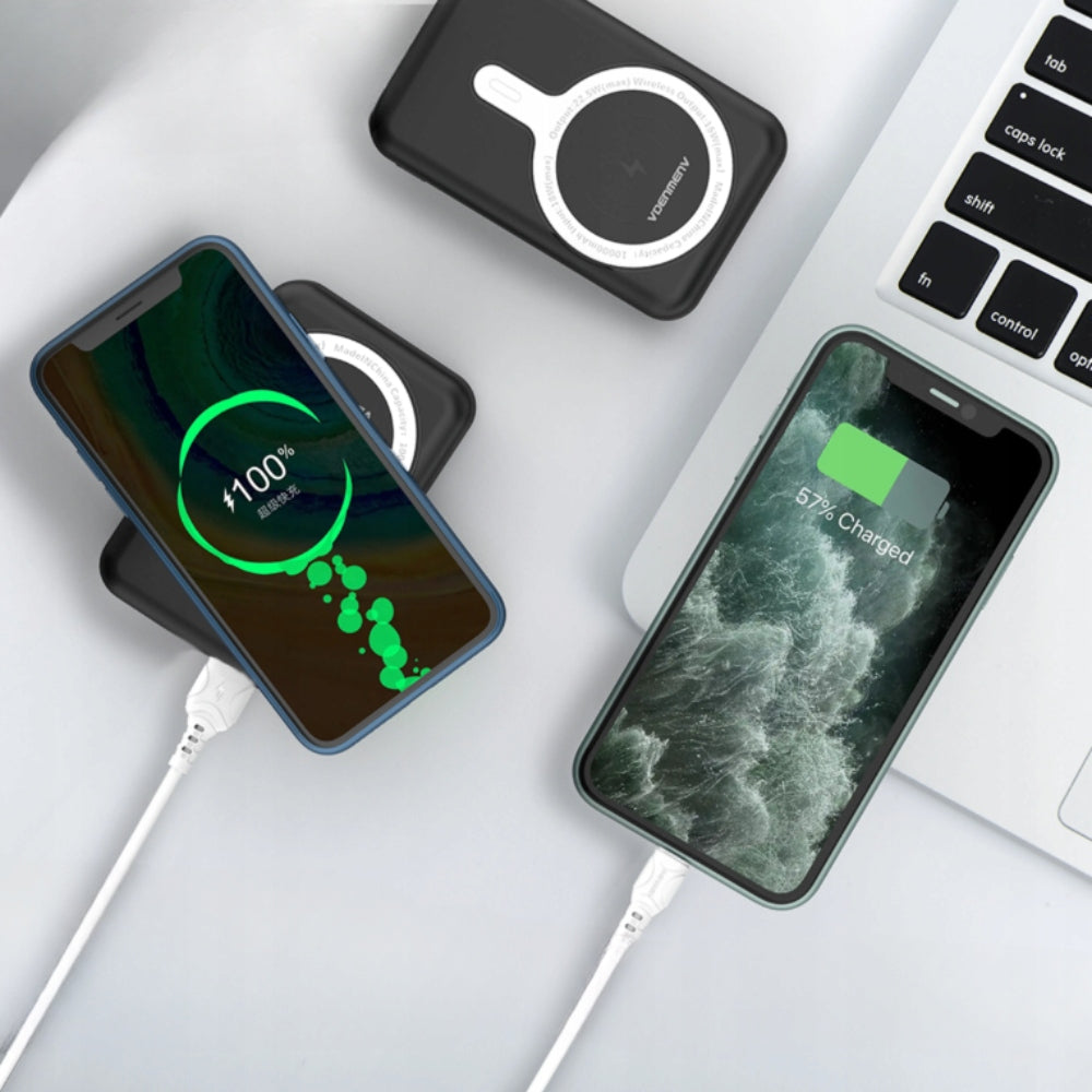 FAST POWERBANK 10000mAh USB-C MAGSAFE WIRELESS INDUCTION + FOOTER Manufacturer code Power bank Denmen Magsafe