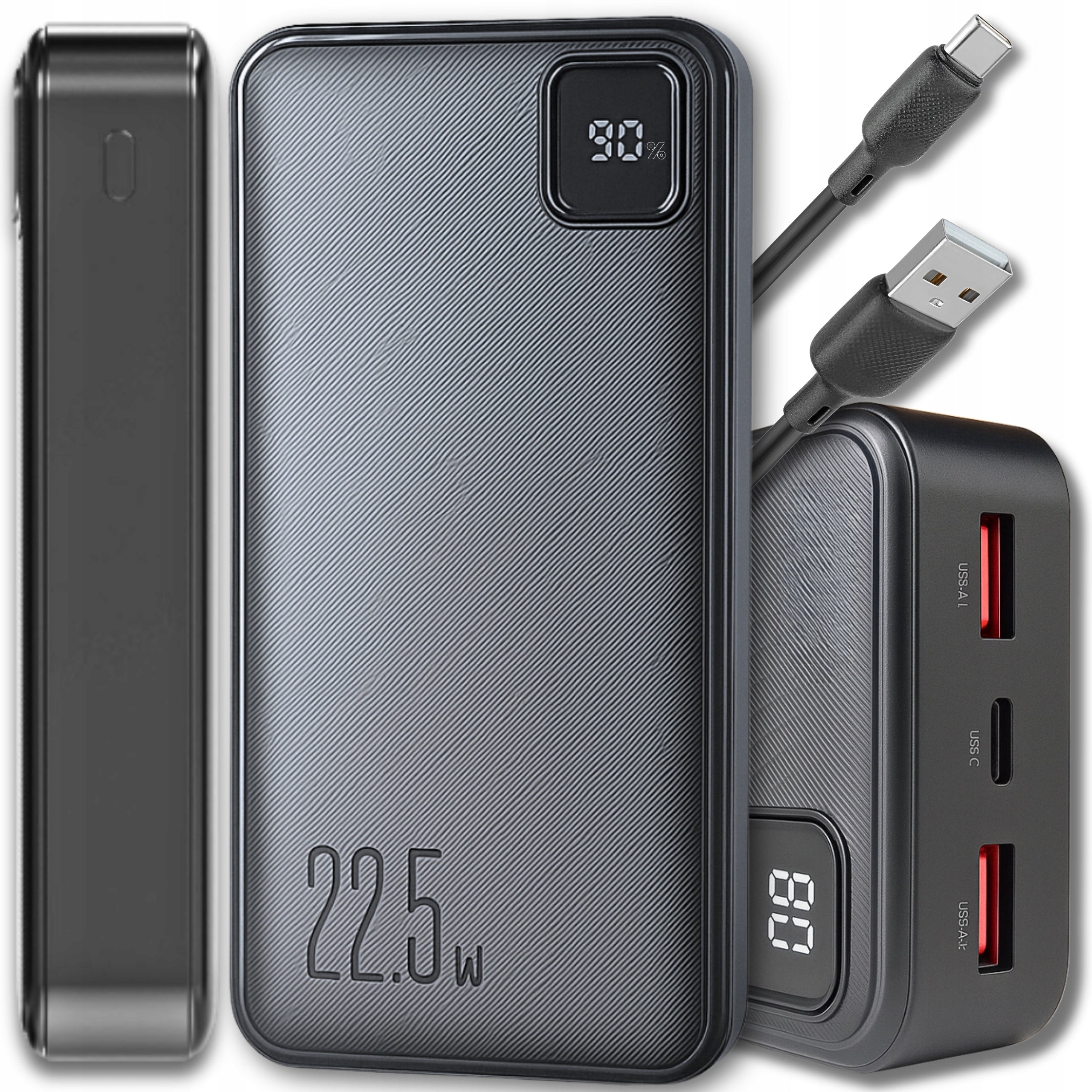 FAST POWERBANK 20000mAh 20W QC3 PD3 USB C USB POWER BANK POWERFUL TRAVEL