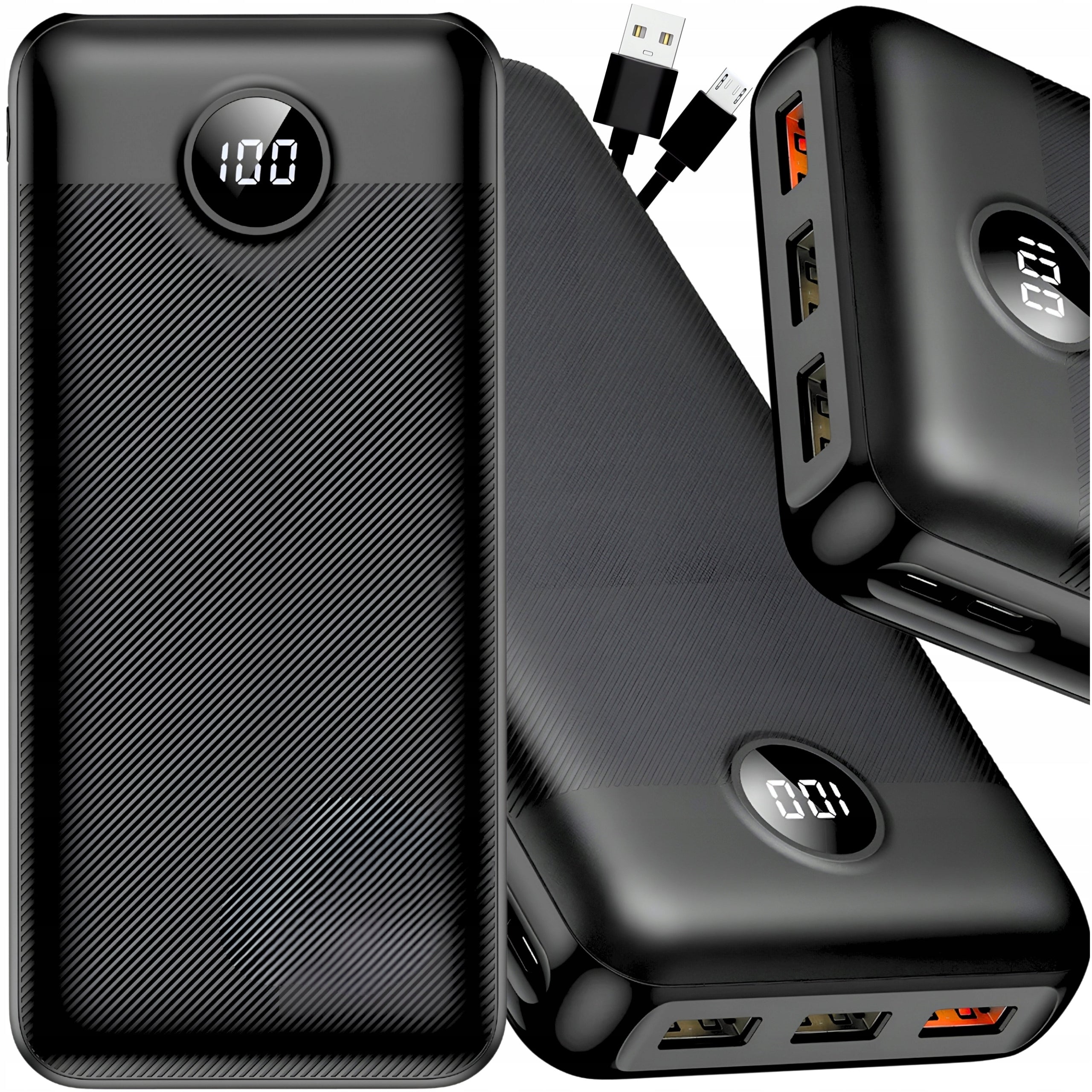 FAST POWERBANK 30000mAh 20W QC 3.0 3x USB PD 3.0 USB-C POWER BANK POWERFUL